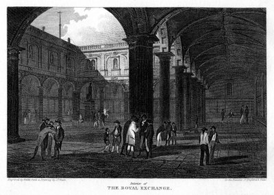Die Royal Exchange, City of London, 1816 von W. Wallis
