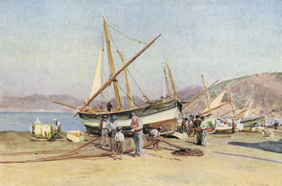 Strand, Sestri Levante von Walter Frederick Roofe Tyndale