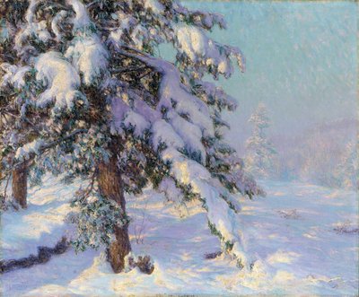Schneebeladen von Walter Launt Palmer
