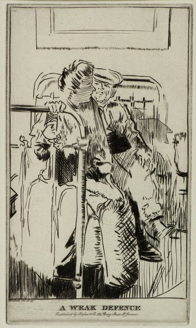 Eine schwache Verteidigung, um 1911 von Walter Richard Sickert