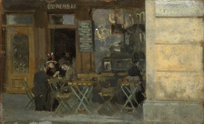 Café in Dieppe, ca. 1884-5 von Walter Richard Sickert