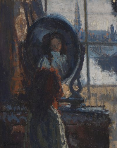 Mädchen am Spiegel, kleine Rachel von Walter Richard Sickert