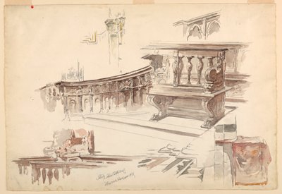 Studien der Kathedrale von Siena von Walter Shirlaw