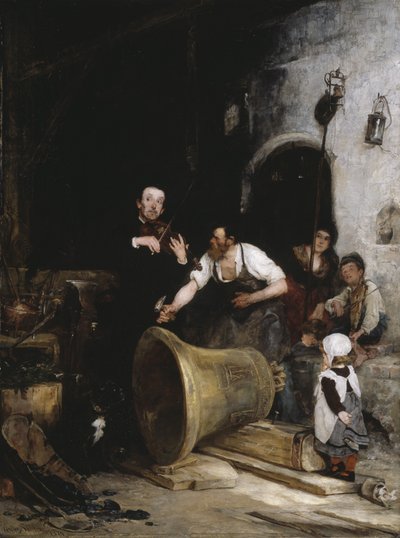 Das Glockenläuten, 1874 von Walter Shirlaw