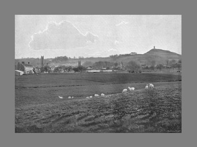 Glastonbury und der Tor, um 1900 von Walter Tully