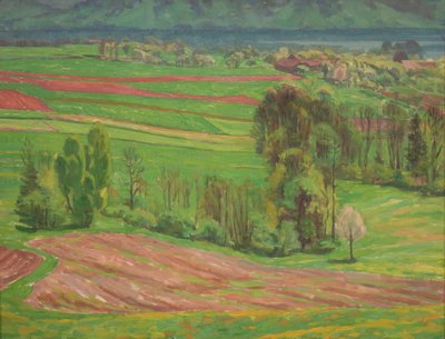 Atterseelandschaft im Frühling von Walther Gamerith