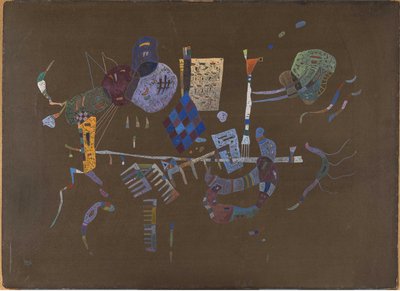 Rund um die Linie, 1943 von Wassily Kandinsky