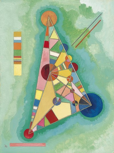Bunt im Dreieck von Wassily Kandinsky