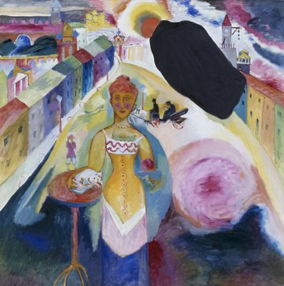 Dame in Moskau von Wassily Kandinsky
