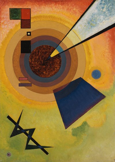 Grün und Rot von Wassily Kandinsky