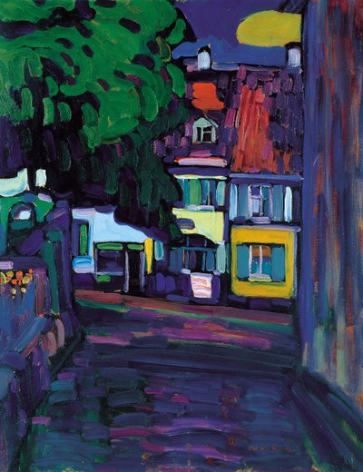 Murnau, Häuser im Obermarkt, 1908 von Wassily Kandinsky
