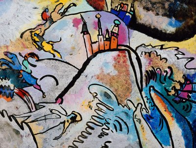 Gemälde mit der Sonne, 1911 von Wassily Kandinsky