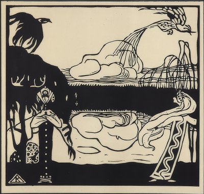 Zwei Vögel von Wassily Kandinsky