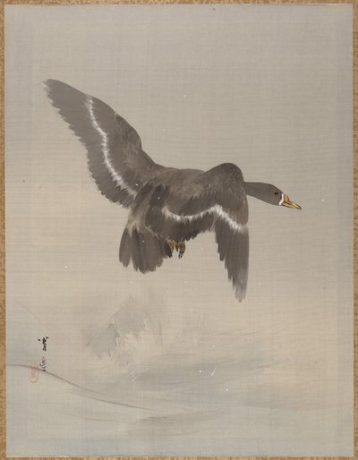 Fliegende Gans, ca. 1887 von Watanabe Seitei