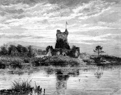 Ross Castle, County Kerry, Irland, 19. Jahrhundert von Weber