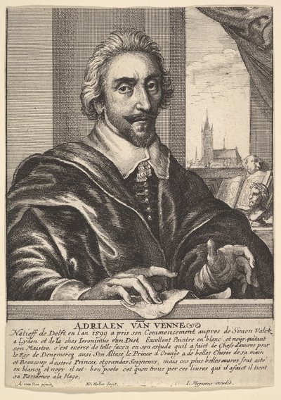 Adriaen van de Venne, 1649 von Wenceslaus Hollar