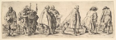 Acht Bettler, 1630 von Wenceslaus Hollar