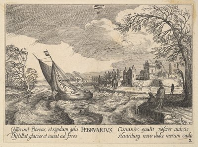 Februar von Wenceslaus Hollar