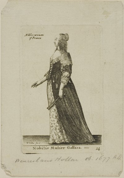 Französische Adelige von Wenceslaus Hollar
