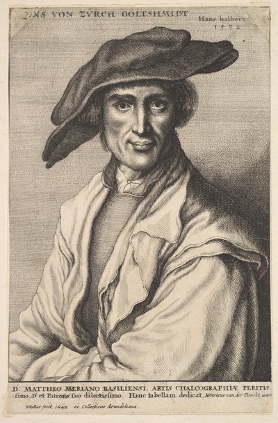 Hans von Zürich Goltshmidt, 1647 von Wenceslaus Hollar