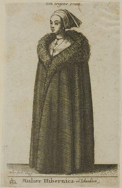 Irische Frau von Wenceslaus Hollar