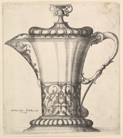Krug mit breitem Ausguss von Wenceslaus Hollar