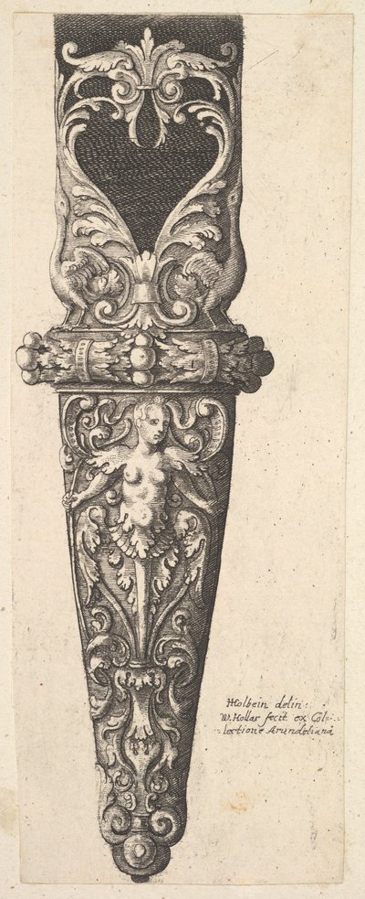 Unterer Teil einer Scheide, 1625-77 von Wenceslaus Hollar