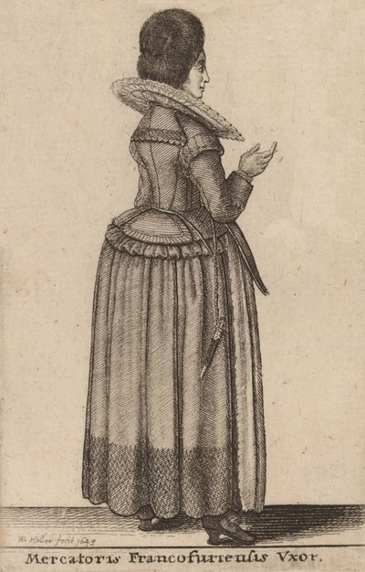 Mercatoris Francofurtensis Vxor von Wenceslaus Hollar