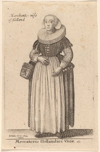 Mercatoris Hollandici Vxor von Wenceslaus Hollar