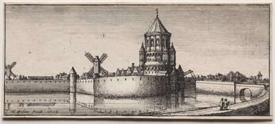 Befestigtes Stadttor, 1676 von Wenceslaus Hollar