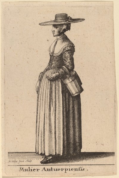 Antwerpener Frau von Wenceslaus Hollar