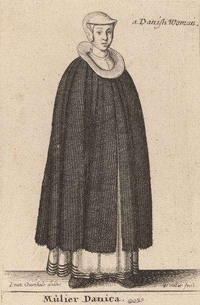 Dänische Frau von Wenceslaus Hollar