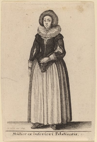 Frau aus der unteren Pfalz von Wenceslaus Hollar