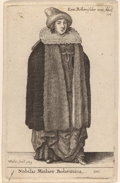 Nobilis Mulier Bohemica von Wenceslaus Hollar