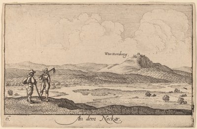 Am Neckar von Wenceslaus Hollar