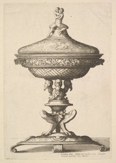 Verzierter Kelch, 1642 von Wenceslaus Hollar
