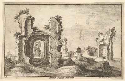 Palatinischer Palast, Rom (1650) von Wenceslaus Hollar