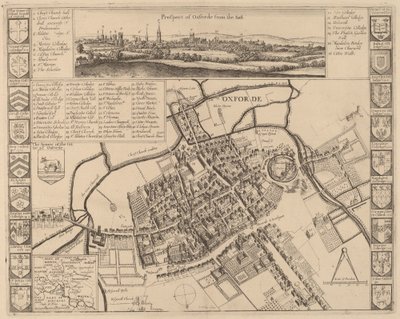 Aussicht auf Oxford von Wenceslaus Hollar
