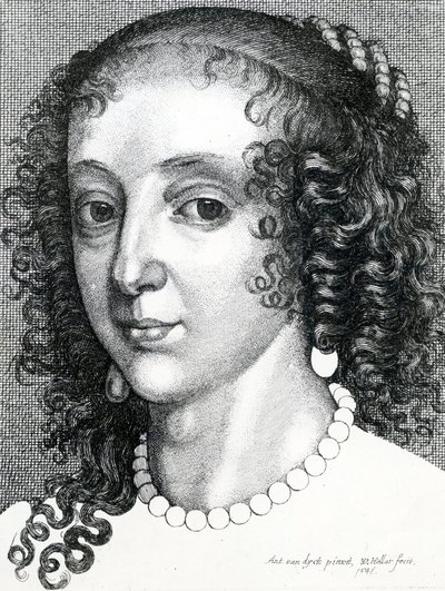 Königin Henrietta Maria, 1641 von Wenceslaus Hollar