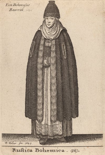 Rustica Bohemica, 1643 von Wenceslaus Hollar