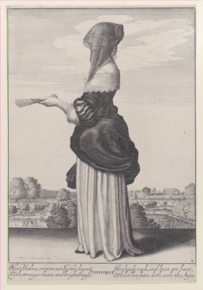 Sommer, aus Die Jahreszeiten, 1643-44 von Wenceslaus Hollar