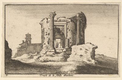 Tempel der Tiburtinischen Sibylle von Wenceslaus Hollar