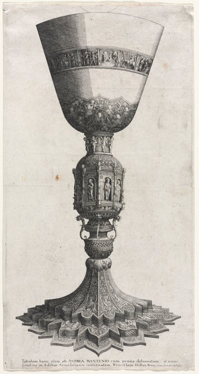 Der große Kelch mit Figuren verziert von Wenceslaus Hollar
