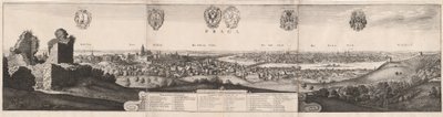 Die große Ansicht von Prag, 1649 von Wenceslaus Hollar