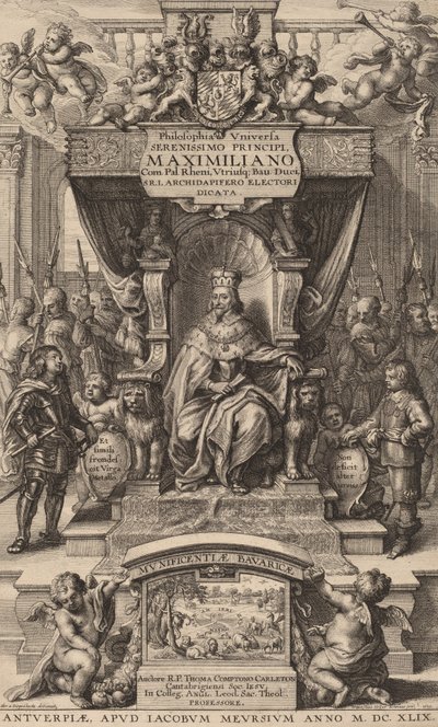 Titelseite zu Philosophia Universia von Wenceslaus Hollar