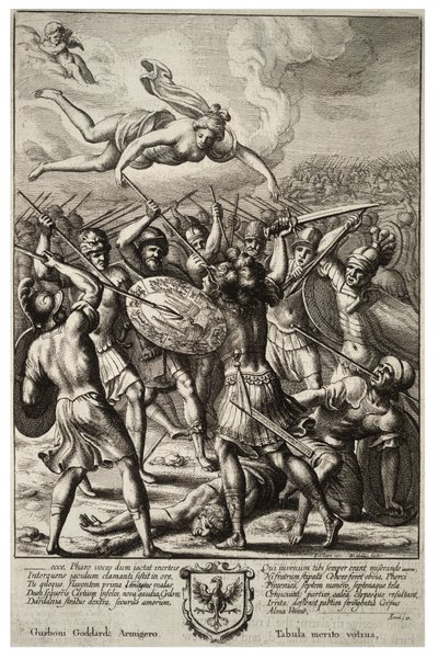 Venus schützt Aeneas (Zustand 2) von Wenceslaus Hollar