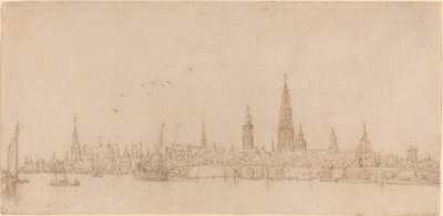 Ansicht von Antwerpen von Wenceslaus Hollar