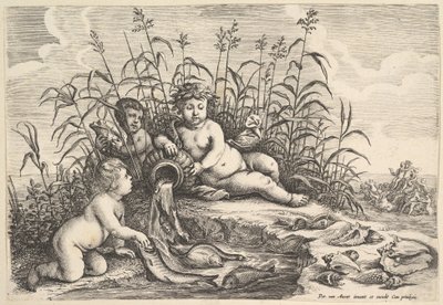 Wasser Die vier Elemente, ca. 1647 von Wenceslaus Hollar