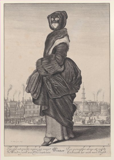 Winter, aus Die Jahreszeiten von Wenceslaus Hollar