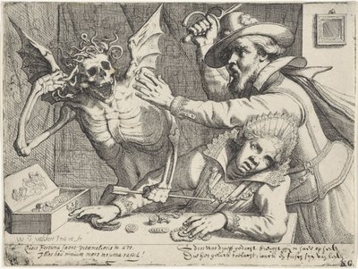 Junges Paar und der Tod von Werner van den Valckert